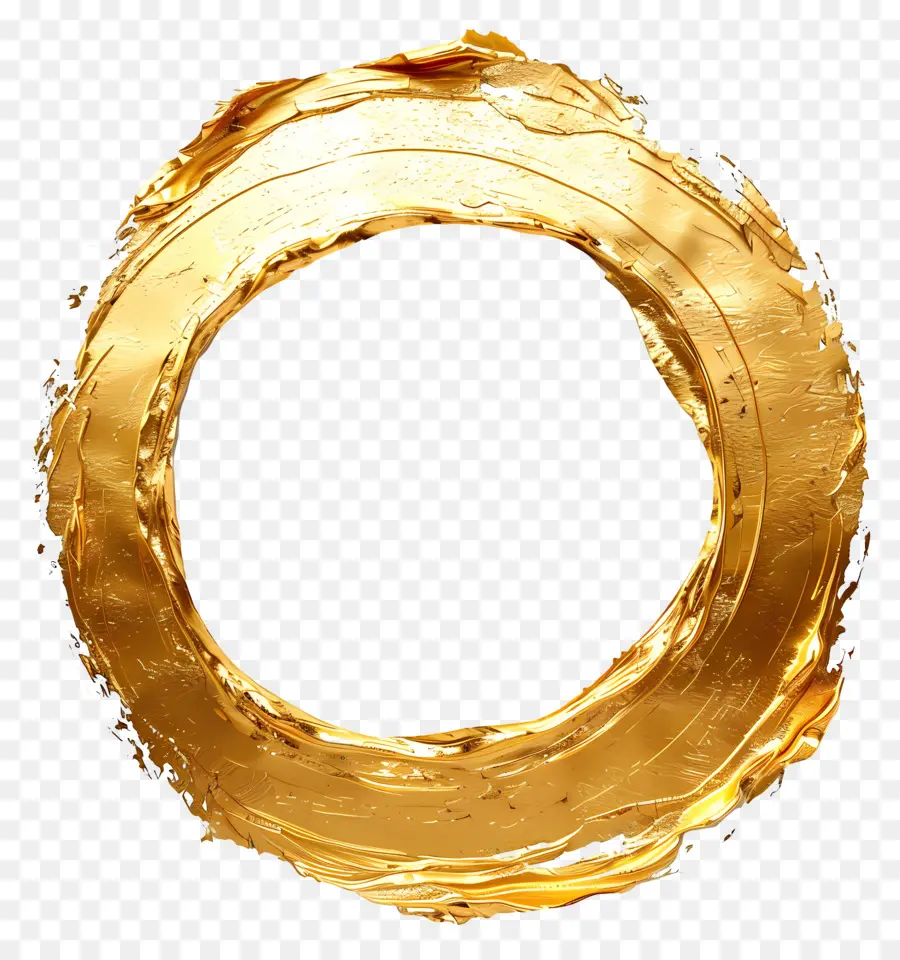 Goldring - Luxusgoldener Ring auf dunklem Hintergrund