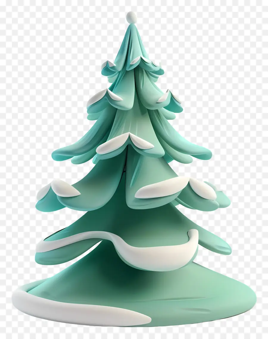 Weihnachtsbaum - 3D -Modell Weihnachtsbaum mit Eiszapfen