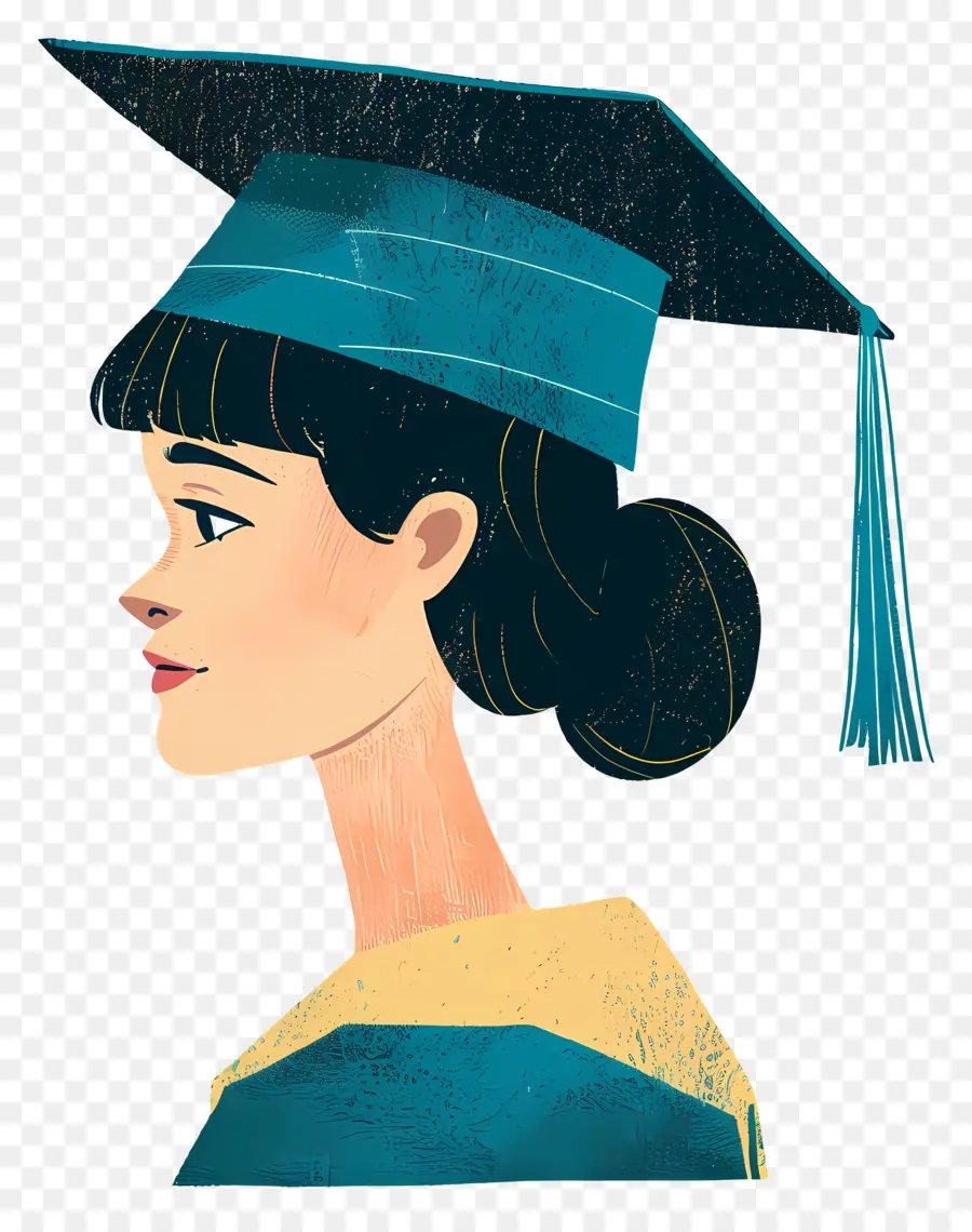 tốt nghiệp - Người phụ nữ mặc áo choàng tốt nghiệp với biểu hiện nghiêm túc