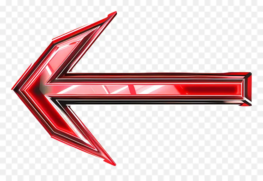 freccia - Moderna freccia rosso lucido rivolto verso l'alto illuminato