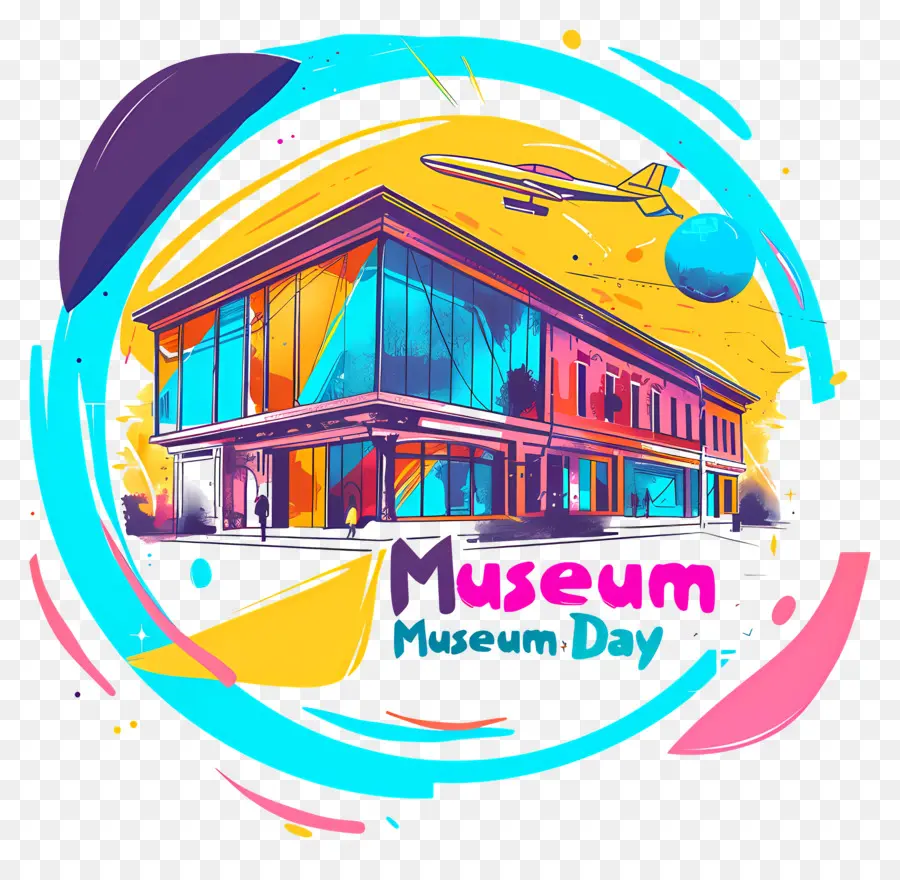 Internationales Museum Day Museum Exponate History Culture Kultur - Lebendiger Museumseingang mit verschiedenen Exponaten im Inneren