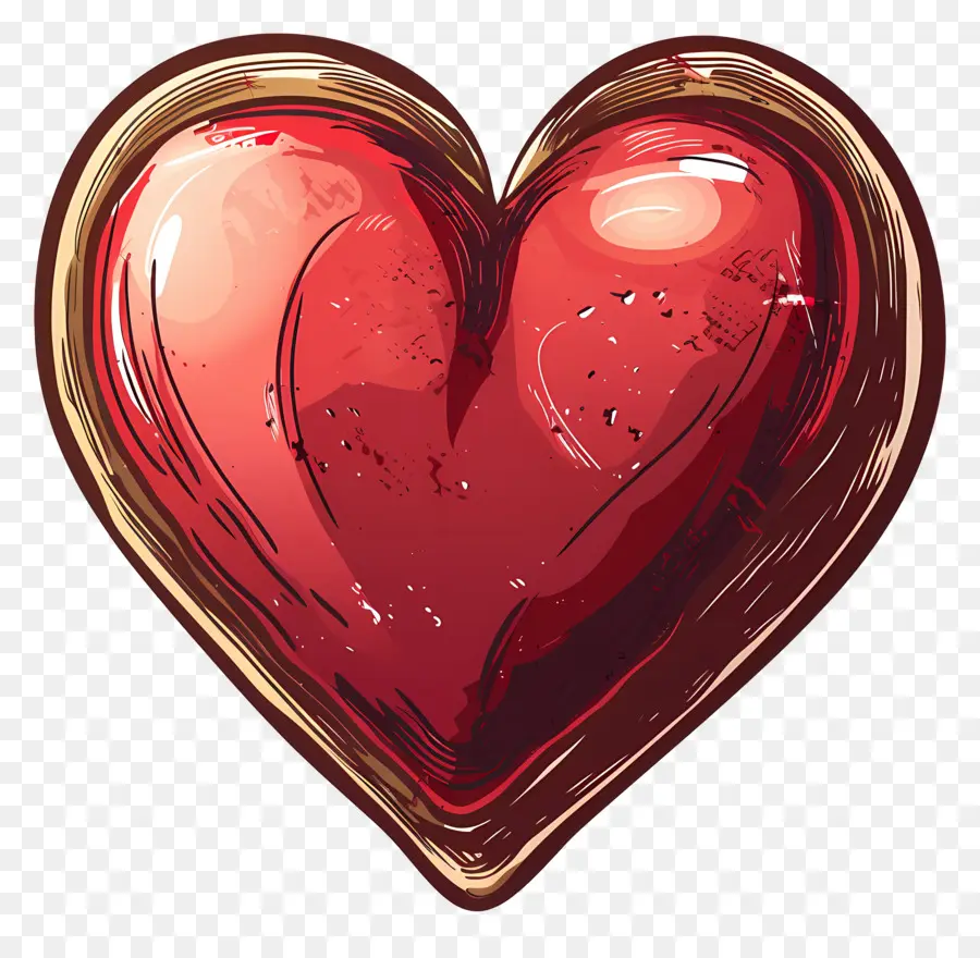 Heart glitter Heart Shiny riflettente - Forma del cuore scintillante con superficie lucida